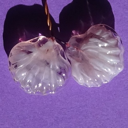 Headpins verre filé, lampwork, verre de murano, perl.3737