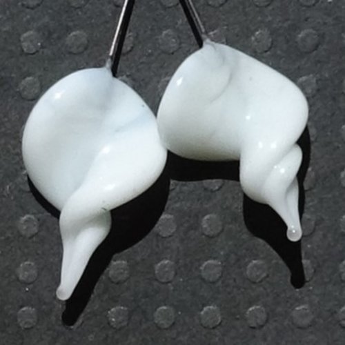 Duo de headpins en verre filé, lampwork,perl.5471