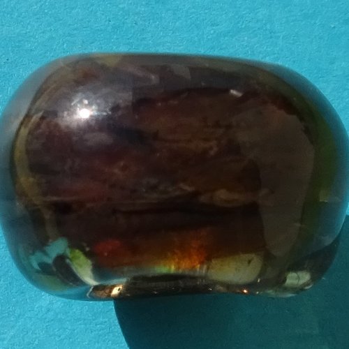 Jolie perle ronde, verre de murano, lampwork, verre filé,  perl.5178