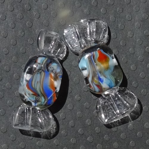 Perles bonbons en verre filé perl.5518