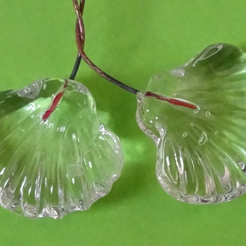 Headpins verre filé, lampwork, verre de murano, perl.4501