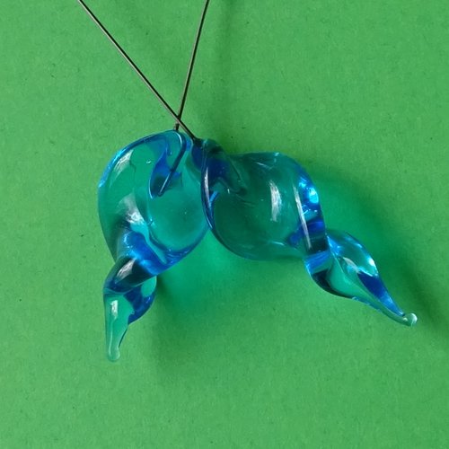 Duo de headpins en verre filé, lampwork,perl.5281