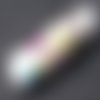 Perle cylindrique, verre de murano, lampwork, verre filé,  perl.4875