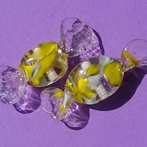 Perles bonbons en verre filé perl.5694