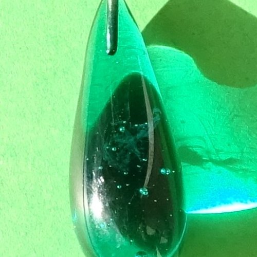 Headpin, verre filé, lampwork, verre de murano, perl.5277