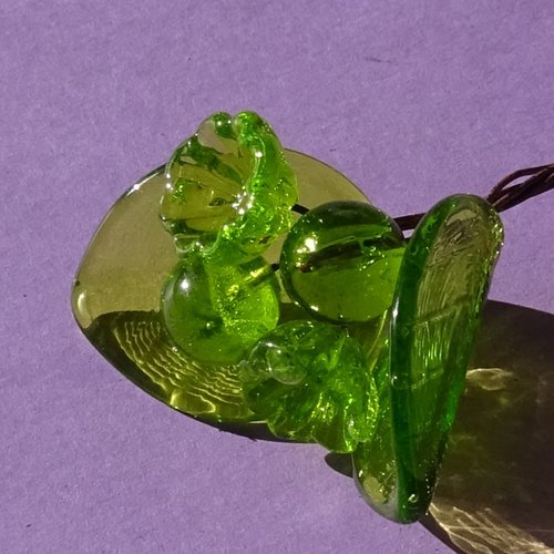 Headpins en verre filé, lampwork, verre de murano, perl.5350
