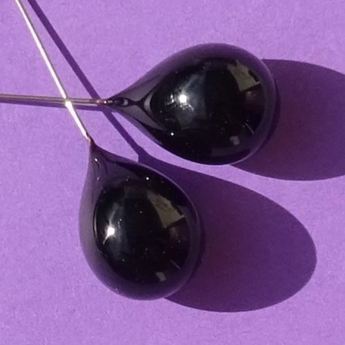 Duo de headpins en verre filé, lampwork,perl.5712