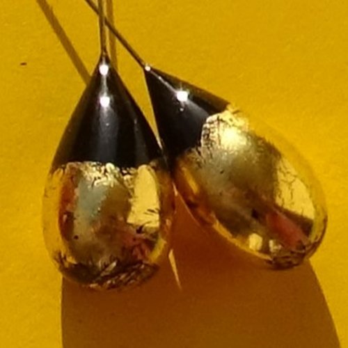 Duo de headpins en verre filé, lampwork,perl.5720