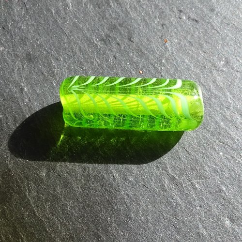 Perle cylindre en verre de murano perl.2308