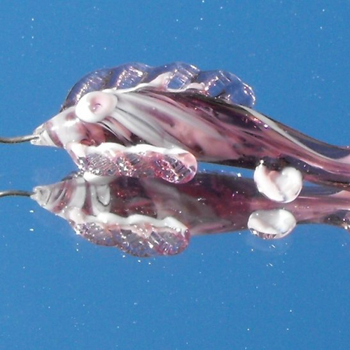 Poisson en verre de murano perl.0573