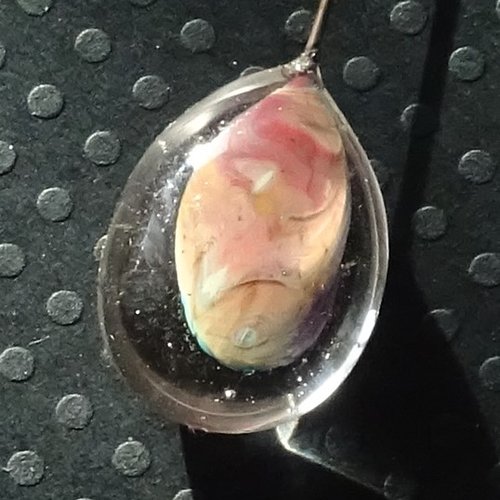 Perle sur tige en verre filé perl.4084