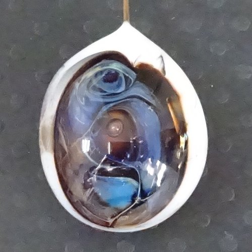 Perle sur tige en verre filé perl.4183