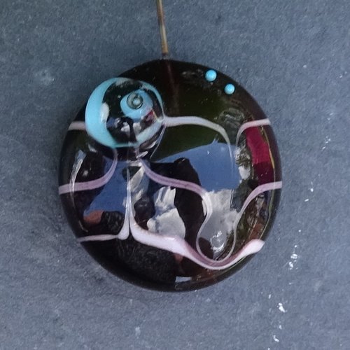 Perle sur tige en verre filé perl.4244