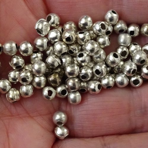 Lot de 20 perles intercalaires métal, perl.4487