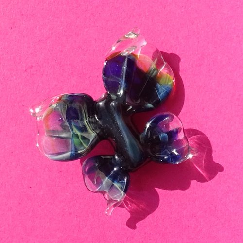 Perle papillon en verre filé perl.5913