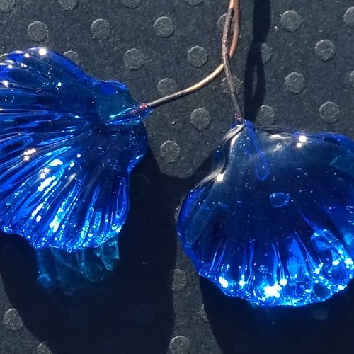 Headpins verre filé, lampwork, verre de murano, perl.4470
