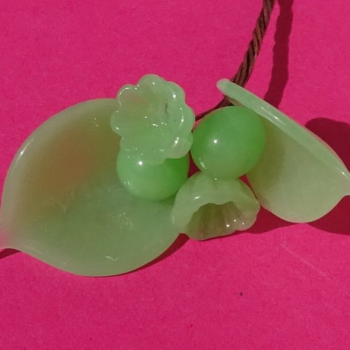 Lot de 6 headpins en verre filé, lampwork, verre de murano, perl.5984
