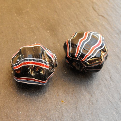 Lot de perles destockées, verre, perl.2074