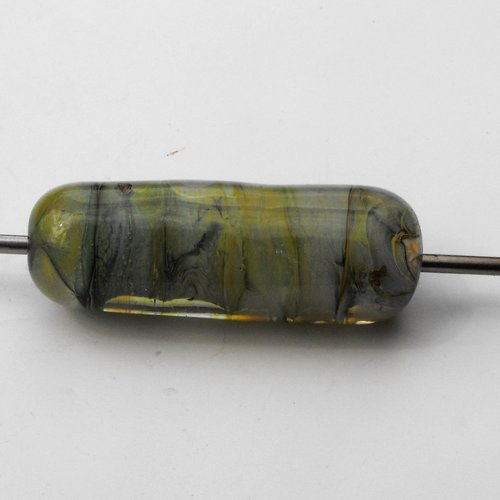 Perle cylindre en verre de murano perl.2194
