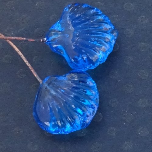 Headpins verre filé, lampwork, verre de murano, perl.4452