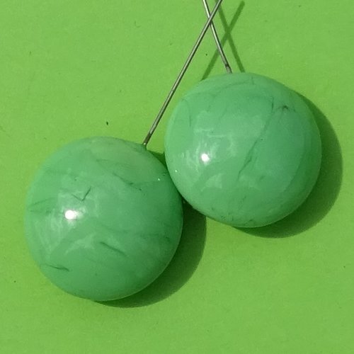 Headpins en verre filé, lampwork, verre de murano, perl.4982