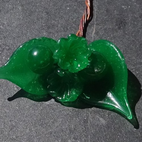 Headpins en verre filé, lampwork, verre de murano, perl.5487
