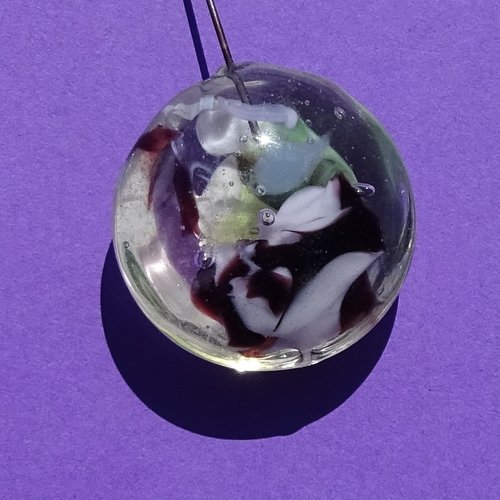 Perle sur tige en verre filé perl.3900