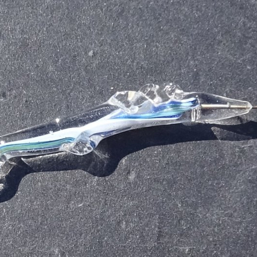 Perle poisson en verre filé perl.3276