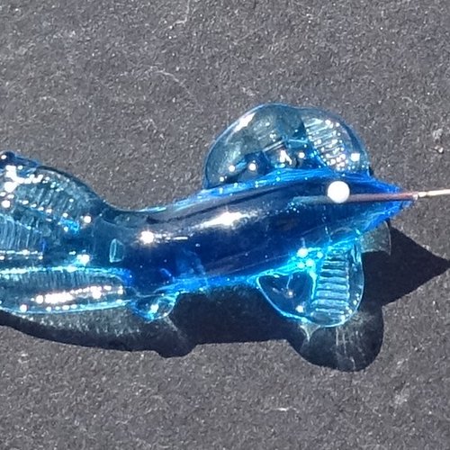Perle poisson en verre filé perl.3277