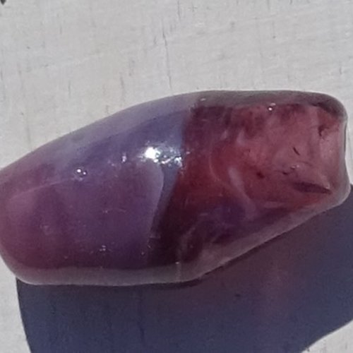 Jolie perle biconique, verre de murano, lampwork, verre filé,  perl.3931