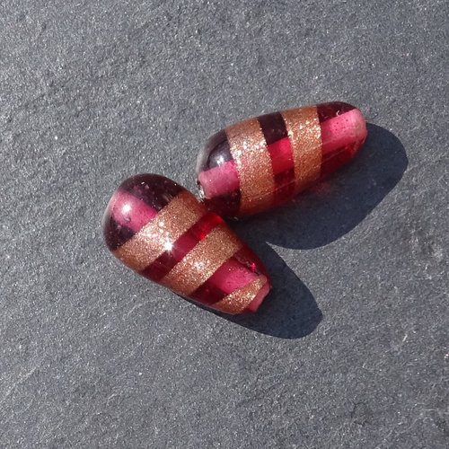 Perle destockée, verre, perl.3425