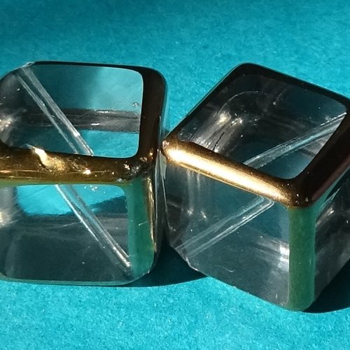 Lot de 2 perles verre, perl.4722
