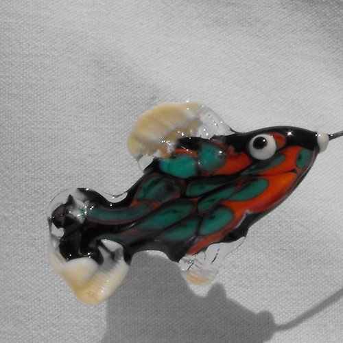 Poisson en verre de murano perl.0209