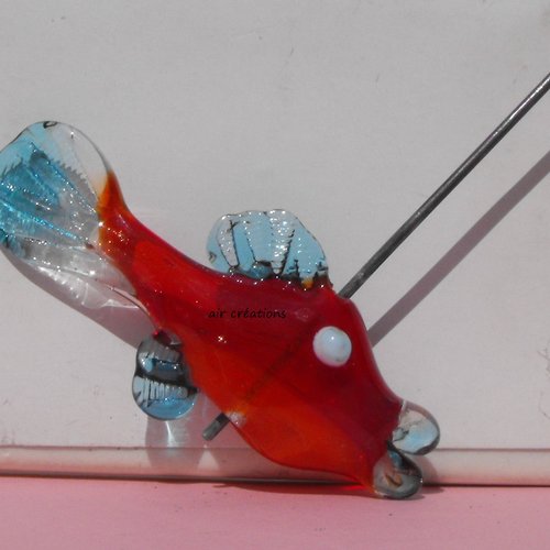 Poisson en verre de murano perl.0171