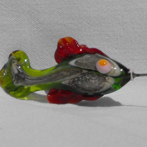 Poisson en verre de murano perl.0208