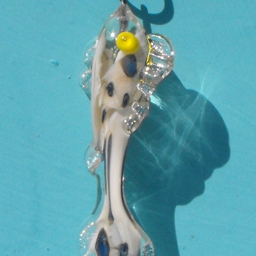 Poisson en verre de murano perl.0579