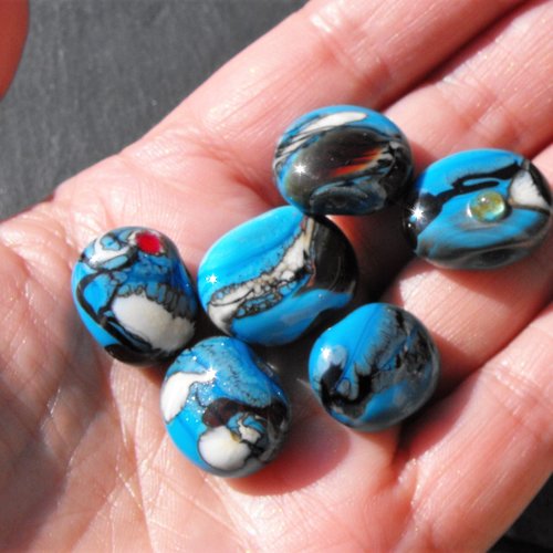Lot de perles en verre de murano perl.2002