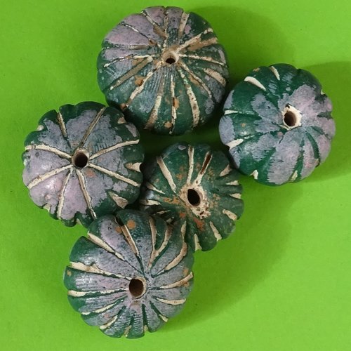 Lot de 5 perles terracotta, perl.4780