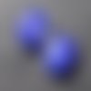 Lot de 2 perles plates en verre de murano, verre filé, lampwork, perl.5535