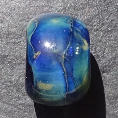 Jolie perle ronde, verre de murano, lampwork, verre filé,  perl.5539