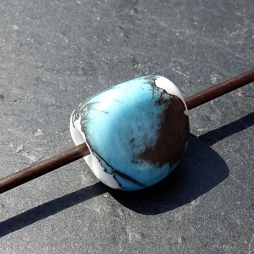 Perle filée en verre de murano perl.2587