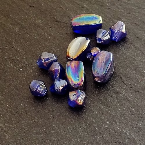 Lot de perles destockées, verre, perl.2653