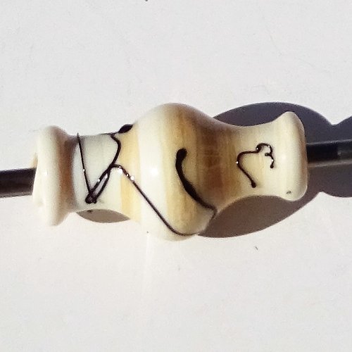 Perle cylindre en verre de murano perl.2698
