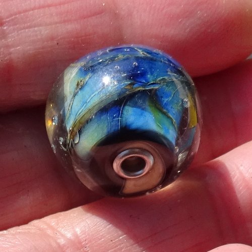 Perle, verre filé, verre de murano, perl.6456