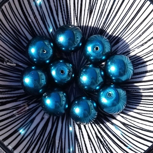 Lot de perles destockées, verre, perl.2748