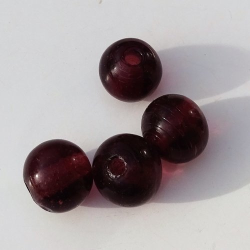 Lot de grandes perles destockées, verre, perl.2831