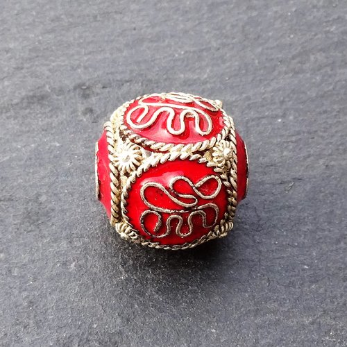 Destockage, perle cloisonnée, perl.2800