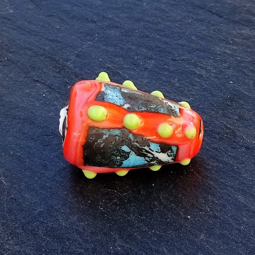 Perle filée en verre de murano perl.2890