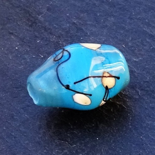 Perle filée en verre de murano perl.2896