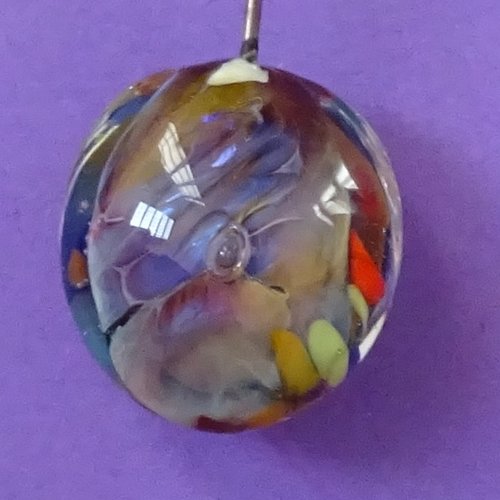 Headpin, en verre de murano perl.4729
